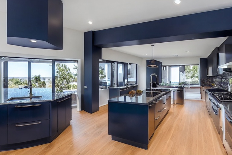 Intrahome Scandi Design 2 χρώμα Λακέ Ναυτικό Μπλε έπιπλα κουζίνας 10 Μέτρα συνολικα τρέχον μέτρα Intrahome-65652108