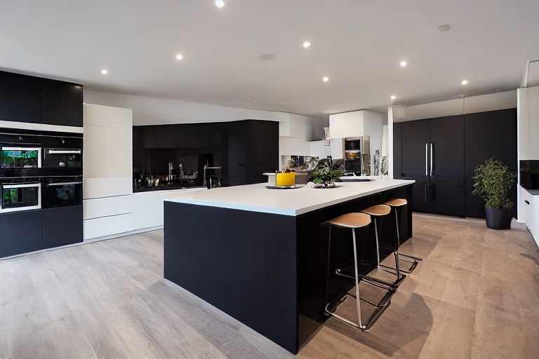 Intrahome Scandi Studio 2 χρώμα Μαύρο Ματ Πάνω & Δρυς Κάτω έπιπλα κουζίνας 10 Μέτρα συνολικα τρέχον μέτρα Intrahome-65652100