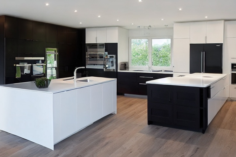 Intrahome Scandi Smart 2 χρώμα Νησί Μαύρο & Λευκό Περίμετρος έπιπλα κουζίνας 10 Μέτρα συνολικα τρέχον μέτρα Intrahome-65652096