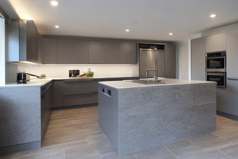 Intrahome Scandi Lux 2 χρώμα Εφέ Πέτρας Γκρι έπιπλα κουζίνας 10 Μέτρα συνολικα τρέχον μέτρα Intrahome-65652093