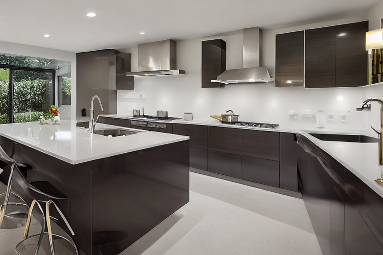 Intrahome Aster Studio 2 χρώμα Γυαλιστερό Ανοξείδωτο έπιπλα κουζίνας 10 Μέτρα συνολικα τρέχον μέτρα Intrahome-65652080