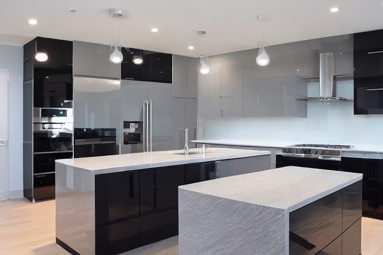 Intrahome Bianca Home 2 χρώμα Λακέ Γκρι Μεσαίο έπιπλα κουζίνας 10 Μέτρα συνολικα τρέχον μέτρα Intrahome-65652067