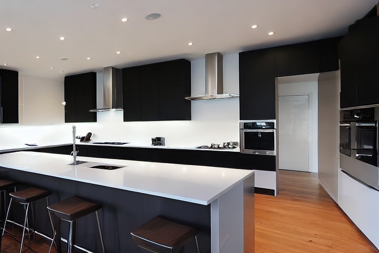 Intrahome Bianca Concept 2 χρώμα Νησί Μαύρο & Λευκό Περίμετρος έπιπλα κουζίνας 10 Μέτρα συνολικα τρέχον μέτρα Intrahome-65652061