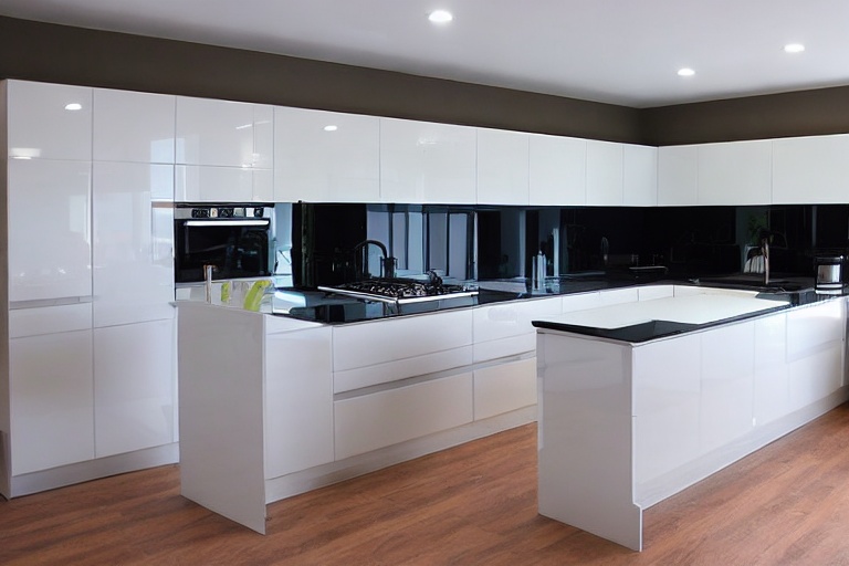 Intrahome Venezia Plus 2 χρώμα Λακέ Λευκό Γυαλιστερό έπιπλα κουζίνας 10 Μέτρα συνολικα τρέχον μέτρα Intrahome-65652051