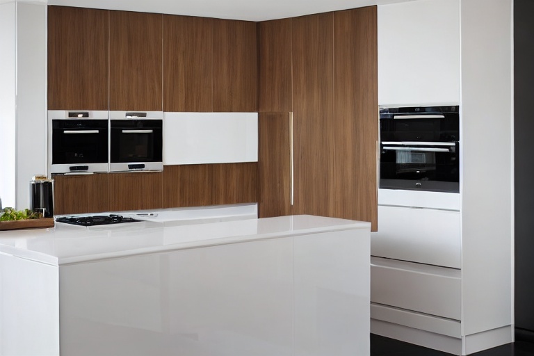 Intrahome Venezia Design 2 χρώμα Ορείχαλκος & Λευκό Λακέ έπιπλα κουζίνας 10 Μέτρα συνολικα τρέχον μέτρα Intrahome-65652048
