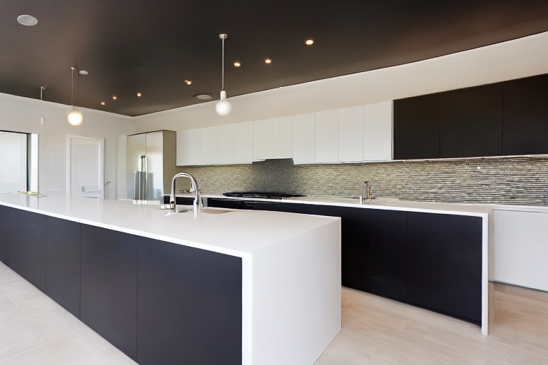 Intrahome Venezia Signature 2 χρώμα Μαύρο Μεταλλικό Ματ έπιπλα κουζίνας 10 Μέτρα συνολικα τρέχον μέτρα Intrahome-65652042