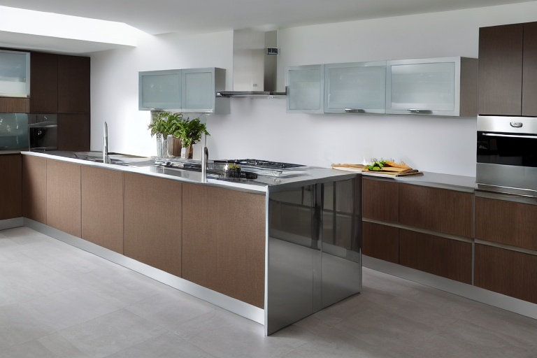 Intrahome Riviera Signature 2 χρώμα Γυαλιστερό Ανοξείδωτο έπιπλα κουζίνας 10 Μέτρα συνολικα τρέχον μέτρα Intrahome-65652022