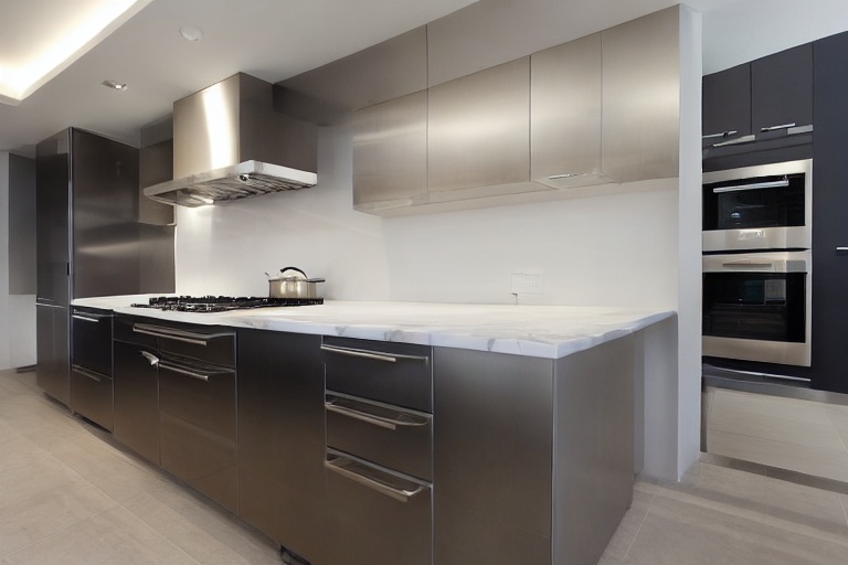 Intrahome Toscana Living 2 χρώμα Βουρτσιστό Ανοξείδωτο έπιπλα κουζίνας 10 Μέτρα συνολικα τρέχον μέτρα Intrahome-65652006