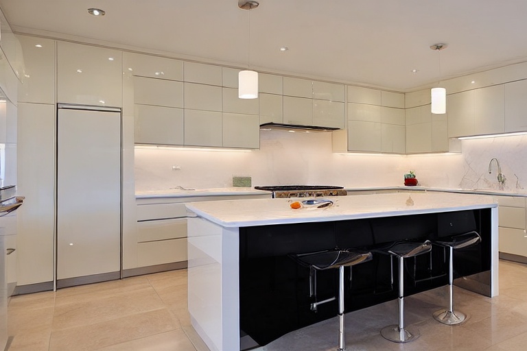 Intrahome Toscana Classic 2 χρώμα Λακέ Κρεμ Γυαλιστερό έπιπλα κουζίνας 10 Μέτρα συνολικα τρέχον μέτρα Intrahome-65652005