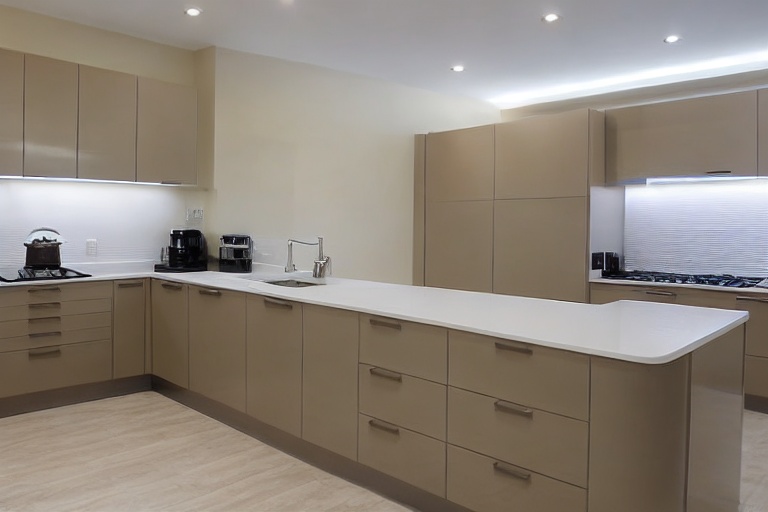 Intrahome Valencia Style 2 χρώμα Λακέ Μπεζ Ανοιχτό έπιπλα κουζίνας 10 Μέτρα συνολικα τρέχον μέτρα Intrahome-65651989