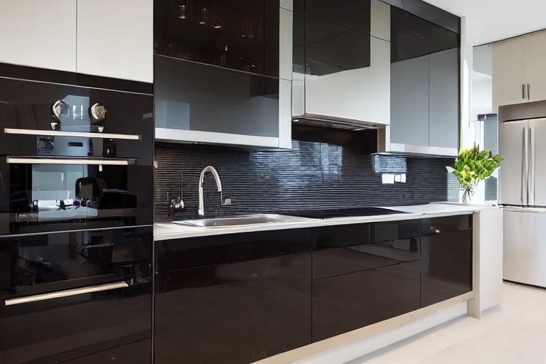 Intrahome Monaco Home 2 χρώμα Εφέ Δέρμα Σκούρο έπιπλα κουζίνας 10 Μέτρα συνολικα τρέχον μέτρα Intrahome-65651967