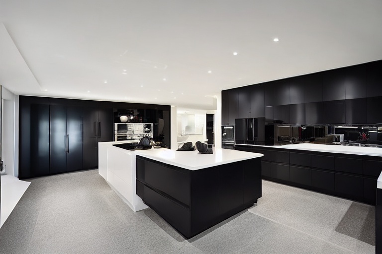 Intrahome Monaco Signature 2 χρώμα Λακέ Μαύρο Ματ έπιπλα κουζίνας 10 Μέτρα συνολικα τρέχον μέτρα Intrahome-65651962