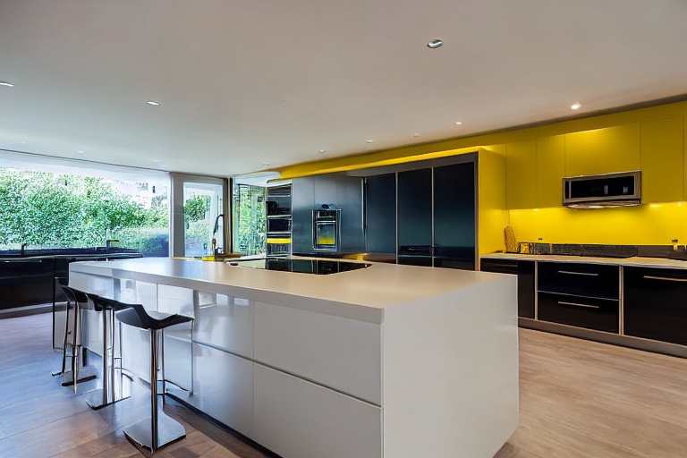 Intrahome Monaco Smart 2 χρώμα Λακέ Μουσταρδί έπιπλα κουζίνας 10 Μέτρα συνολικα τρέχον μέτρα Intrahome-65651956