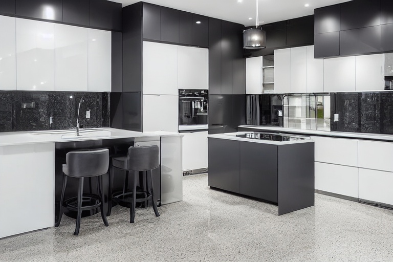 Intrahome Helios Design 2 χρώμα Λακέ Γκρι Σκούρο έπιπλα κουζίνας 10 Μέτρα συνολικα τρέχον μέτρα Intrahome-65651948