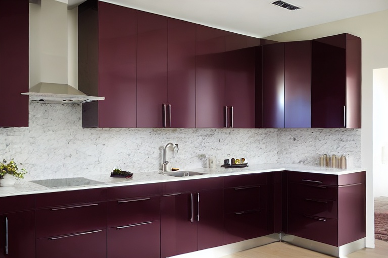 Intrahome Helios Home 2 χρώμα Λακέ Μπορντό έπιπλα κουζίνας 10 Μέτρα συνολικα τρέχον μέτρα Intrahome-65651947