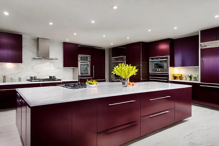 Intrahome Helios Elegance 2 χρώμα Λακέ Μπορντό έπιπλα κουζίνας 10 Μέτρα συνολικα τρέχον μέτρα Intrahome-65651939