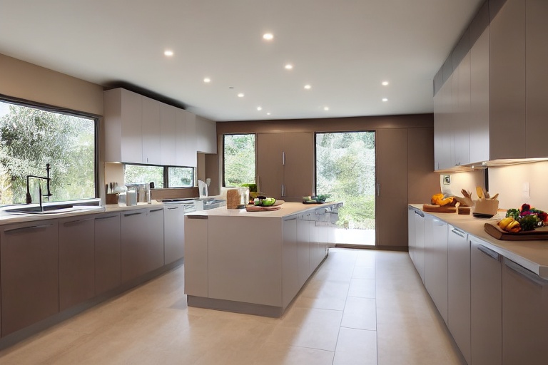 Intrahome Iris Lux 2 χρώμα Λακέ Τερακότα έπιπλα κουζίνας 10 Μέτρα συνολικα τρέχον μέτρα Intrahome-65651873