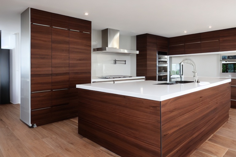Intrahome Nefeli Elegance 2 χρώμα Καπλαμάς Καρυδιά έπιπλα κουζίνας 10 Μέτρα συνολικα τρέχον μέτρα Intrahome-65651839