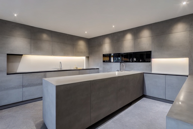 Intrahome Aegean Modern 2 χρώμα Εφέ Τσιμέντου έπιπλα κουζίνας 10 Μέτρα συνολικα τρέχον μέτρα Intrahome-65651784