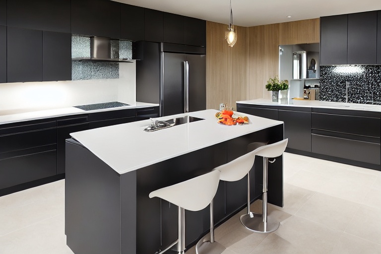 Intrahome Mykonos Design 2 χρώμα Λακέ Ανθρακί έπιπλα κουζίνας 10 Μέτρα συνολικα τρέχον μέτρα Intrahome-65651748