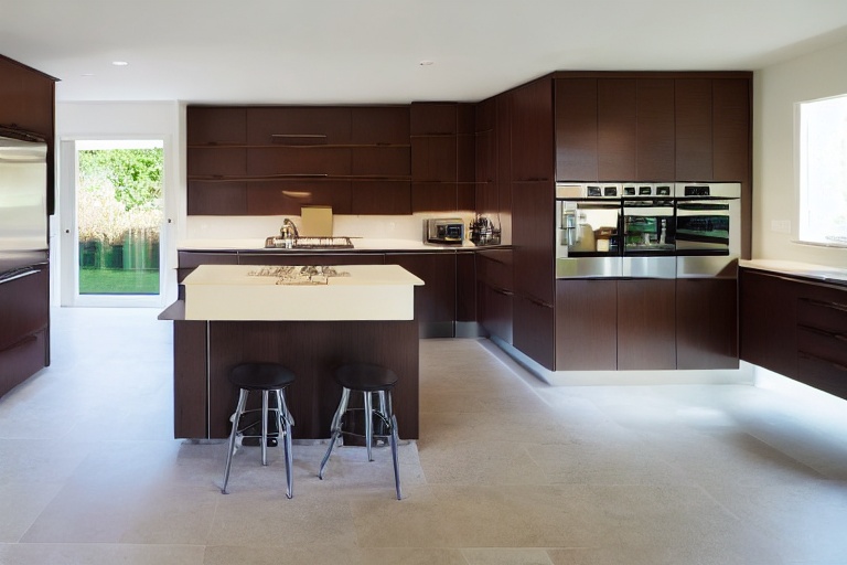 Intrahome Eterna Living 2 χρώμα Κρεμ Πάνω & Ξύλο Κάτω έπιπλα κουζίνας 10 Μέτρα συνολικα τρέχον μέτρα Intrahome-65651686