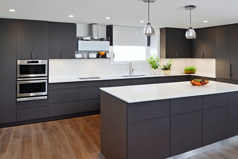 Intrahome Eterna Lux 2 χρώμα Λευκό Ματ Πάνω & Ανθρακί Κάτω έπιπλα κουζίνας 10 Μέτρα συνολικα τρέχον μέτρα Intrahome-65651673