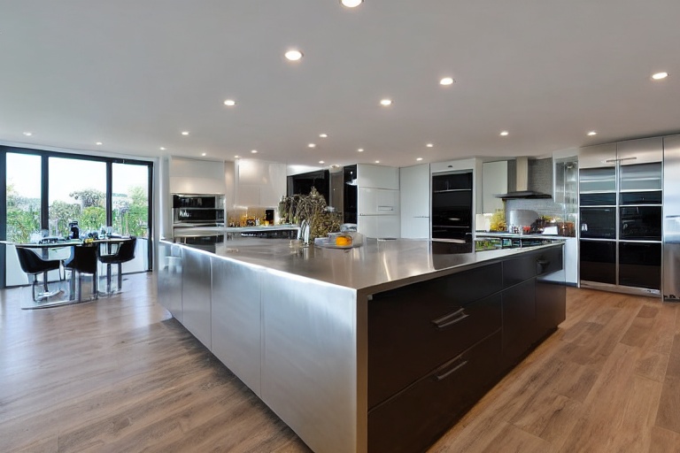 Intrahome Linea Home 2 χρώμα Βουρτσιστό Ανοξείδωτο έπιπλα κουζίνας 10 Μέτρα συνολικα τρέχον μέτρα Intrahome-65651667