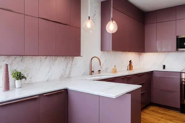 Intrahome Linea Living 2 χρώμα Λακέ Σκονισμένο Ροζ έπιπλα κουζίνας 10 Μέτρα συνολικα τρέχον μέτρα Intrahome-65651666