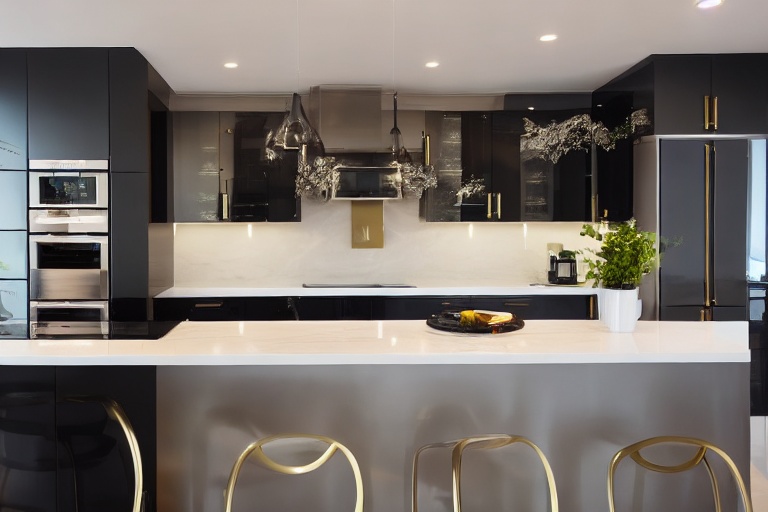 Intrahome Forma Max 2 χρώμα Χρυσό & Σκούρο Γκρι έπιπλα κουζίνας 10 Μέτρα συνολικα τρέχον μέτρα Intrahome-65651650