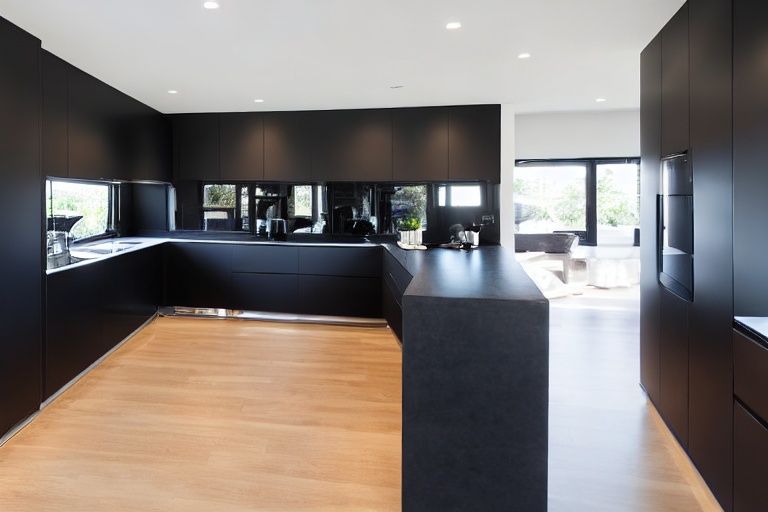 Intrahome Forma Elegance 2 χρώμα Λακέ Μαύρο Ματ έπιπλα κουζίνας 10 Μέτρα συνολικα τρέχον μέτρα Intrahome-65651639