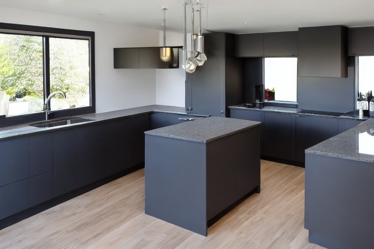 Intrahome Casa Design 2 χρώμα Λακέ Ανθρακί έπιπλα κουζίνας 10 Μέτρα συνολικα τρέχον μέτρα Intrahome-65651628