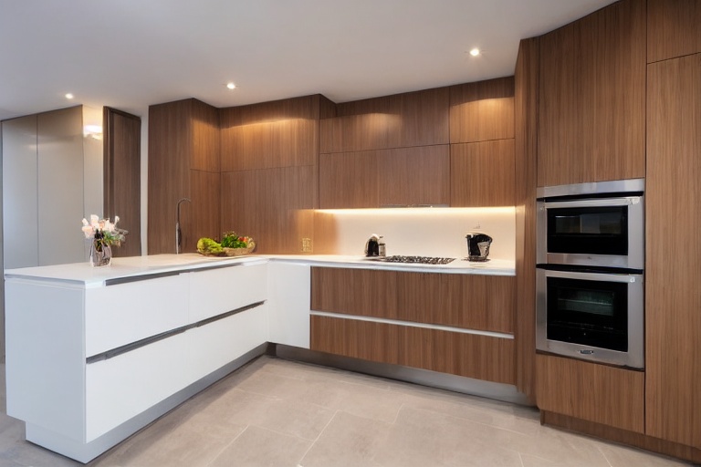 Intrahome Casa Elegance 2 χρώμα Λευκό Λακέ Πάνω & Δρυς Κάτω έπιπλα κουζίνας 10 Μέτρα συνολικα τρέχον μέτρα Intrahome-65651619