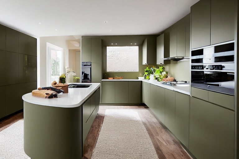 Intrahome Domus Style 2 χρώμα Λακέ Λαδί έπιπλα κουζίνας 10 Μέτρα συνολικα τρέχον μέτρα Intrahome-65651609