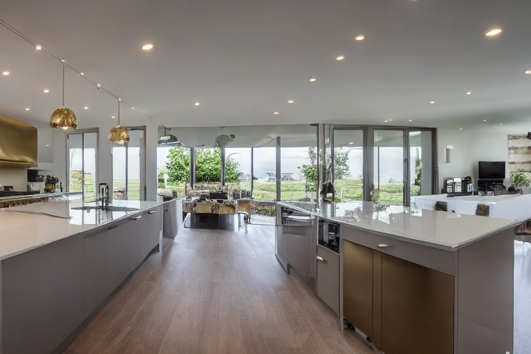 Intrahome Domus Smart 2 χρώμα Βουρτσιστό Χρυσό έπιπλα κουζίνας 10 Μέτρα συνολικα τρέχον μέτρα Intrahome-65651596