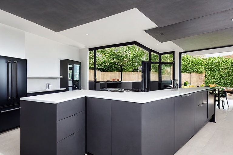 Intrahome Bella Living 2 χρώμα Λακέ Ανθρακί έπιπλα κουζίνας 10 Μέτρα συνολικα τρέχον μέτρα Intrahome-65651586