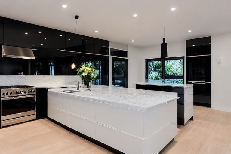 Intrahome Opal Lux 2 χρώμα Λακέ Μαύρο Γυαλιστερό έπιπλα κουζίνας 10 Μέτρα συνολικα τρέχον μέτρα Intrahome-65651493