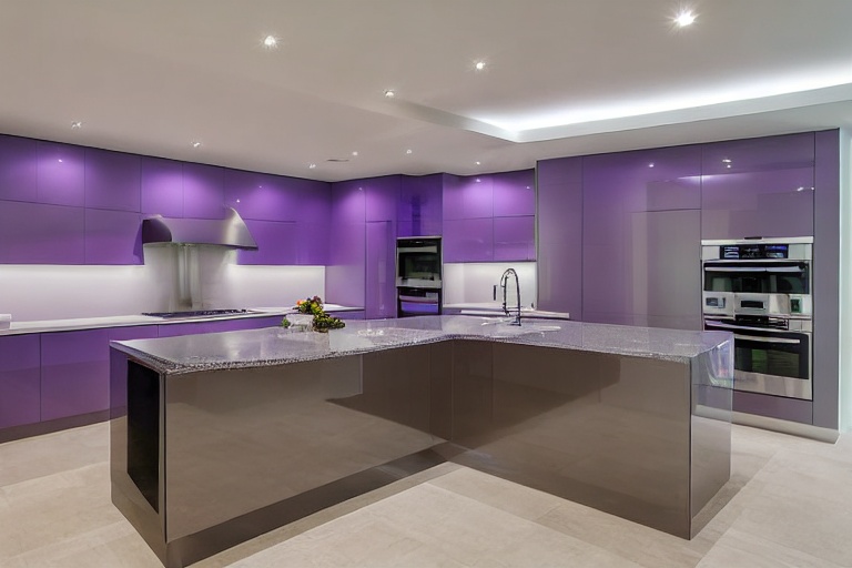 Intrahome Onyx Signature 2 χρώμα Λακέ Λεβάντα έπιπλα κουζίνας 10 Μέτρα συνολικα τρέχον μέτρα Intrahome-65651482