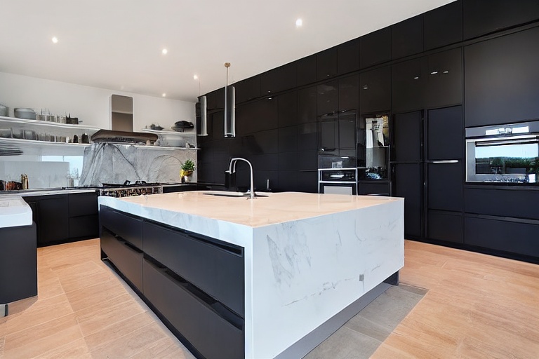 Intrahome Pearl Smart 2 χρώμα Μαύρο Μεταλλικό Ματ έπιπλα κουζίνας 10 Μέτρα συνολικα τρέχον μέτρα Intrahome-65651456
