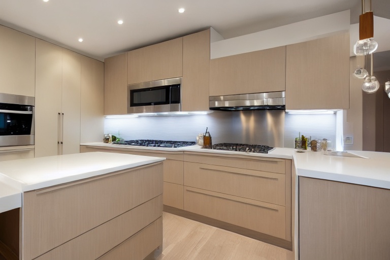 Intrahome Verona Home 3 χρώμα Κρεμ Πάνω & Ξύλο Κάτω έπιπλα κουζίνας 10 Μέτρα συνολικα τρέχον μέτρα Intrahome-65651447