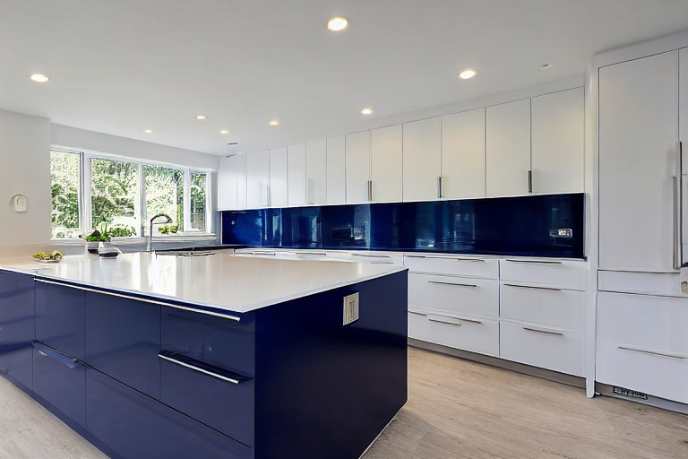 Intrahome Verona Elegance 3 χρώμα Νησί Μπλε & Λευκό Περίμετρος έπιπλα κουζίνας 10 Μέτρα συνολικα τρέχον μέτρα Intrahome-65651439