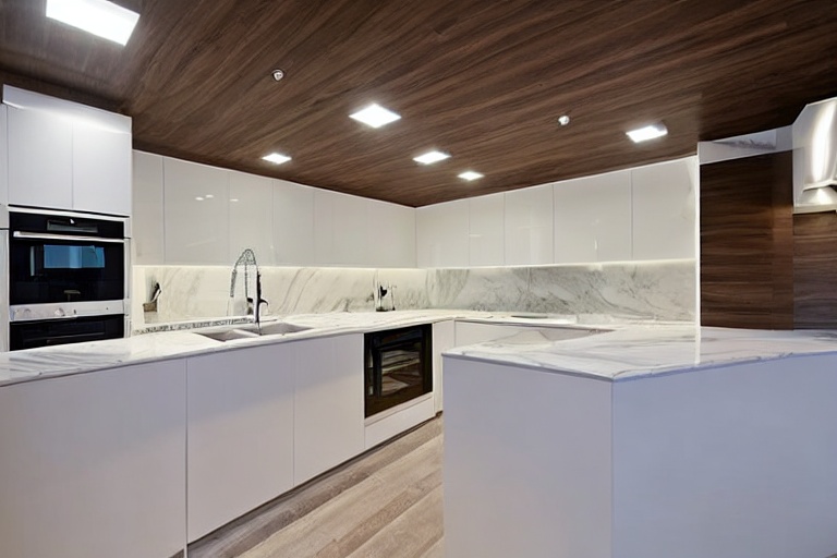 Intrahome Milano Living 3 χρώμα Εφέ Λευκού Μαρμάρου έπιπλα κουζίνας 10 Μέτρα συνολικα τρέχον μέτρα Intrahome-65651426