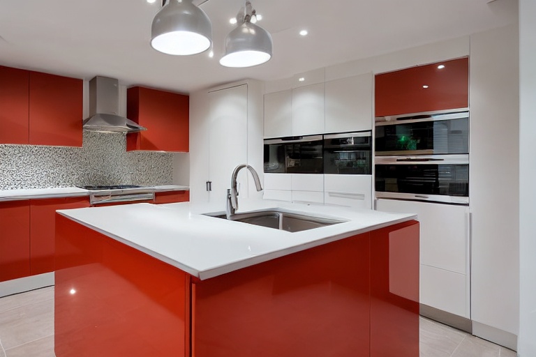 Intrahome Milano Smart 3 χρώμα Λακέ Τερακότα έπιπλα κουζίνας 10 Μέτρα συνολικα τρέχον μέτρα Intrahome-65651416