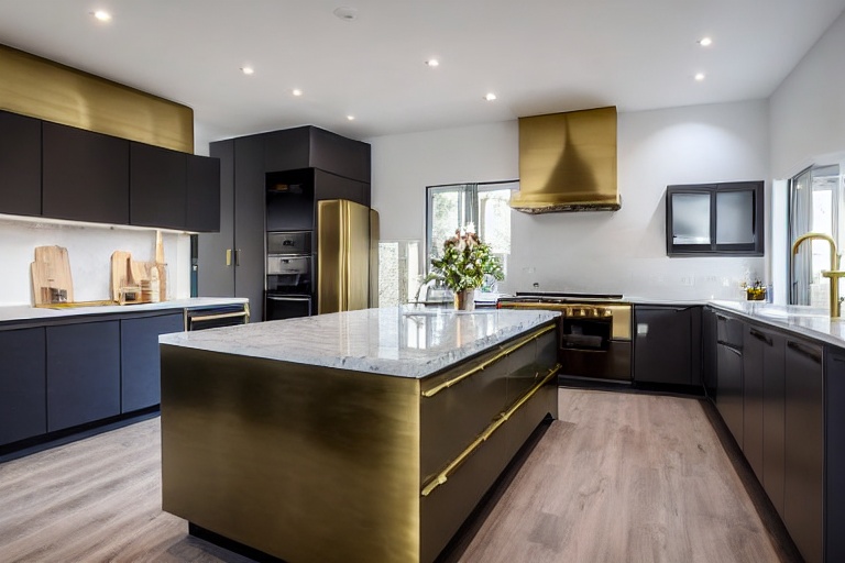 Intrahome Milano Pro 3 χρώμα Βουρτσιστός Ορείχαλκος έπιπλα κουζίνας 10 Μέτρα συνολικα τρέχον μέτρα Intrahome-65651414