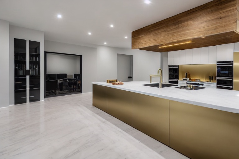 Intrahome Milano Lux 3 χρώμα Βουρτσιστό Χρυσό έπιπλα κουζίνας 10 Μέτρα συνολικα τρέχον μέτρα Intrahome-65651413
