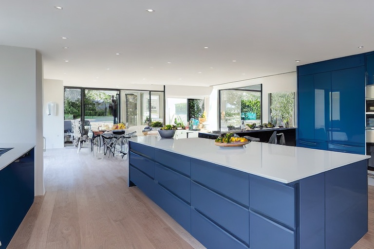 Intrahome Torino Home 3 χρώμα Λακέ Πετρόλ έπιπλα κουζίνας 10 Μέτρα συνολικα τρέχον μέτρα Intrahome-65651407