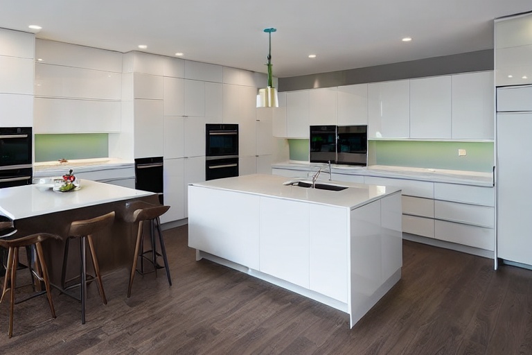Intrahome Torino Living 3 χρώμα Ορείχαλκος & Λευκό Λακέ έπιπλα κουζίνας 10 Μέτρα συνολικα τρέχον μέτρα Intrahome-65651406