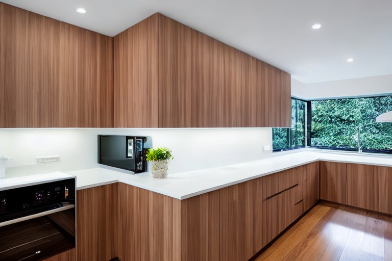 Intrahome Siena Modern 3 χρώμα Λευκό Λακέ Πάνω & Καρυδιά Κάτω έπιπλα κουζίνας 10 Μέτρα συνολικα τρέχον μέτρα Intrahome-65651384
