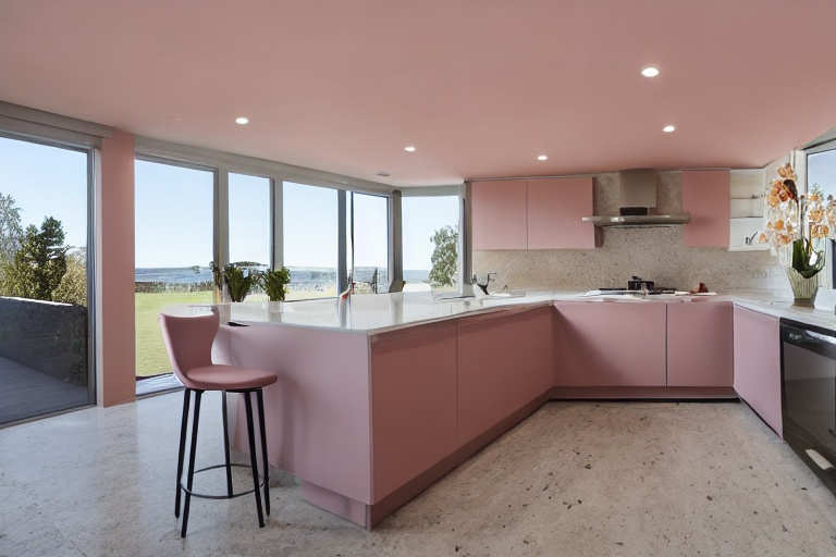 Intrahome Siena One 3 χρώμα Λακέ Σκονισμένο Ροζ έπιπλα κουζίνας 10 Μέτρα συνολικα τρέχον μέτρα Intrahome-65651375