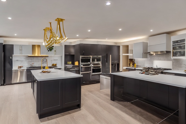 Intrahome Modena Max 3 χρώμα Χρυσό & Σκούρο Γκρι έπιπλα κουζίνας 10 Μέτρα συνολικα τρέχον μέτρα Intrahome-65651370