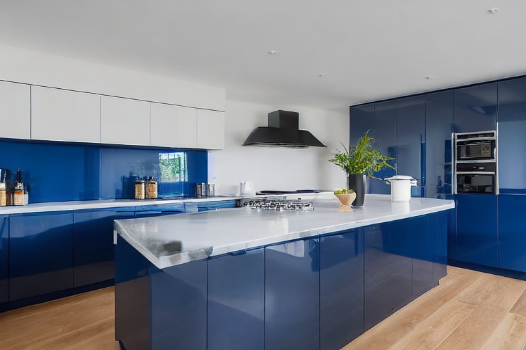 Intrahome Modena Elegance 3 χρώμα Λακέ Πετρόλ έπιπλα κουζίνας 10 Μέτρα συνολικα τρέχον μέτρα Intrahome-65651359